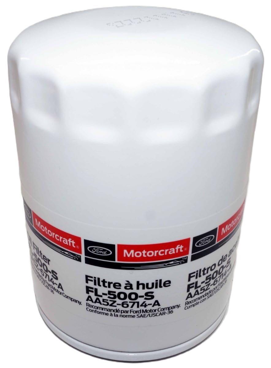 Motorcraft FL500S-12PK brand label on the packaging for authenticity
