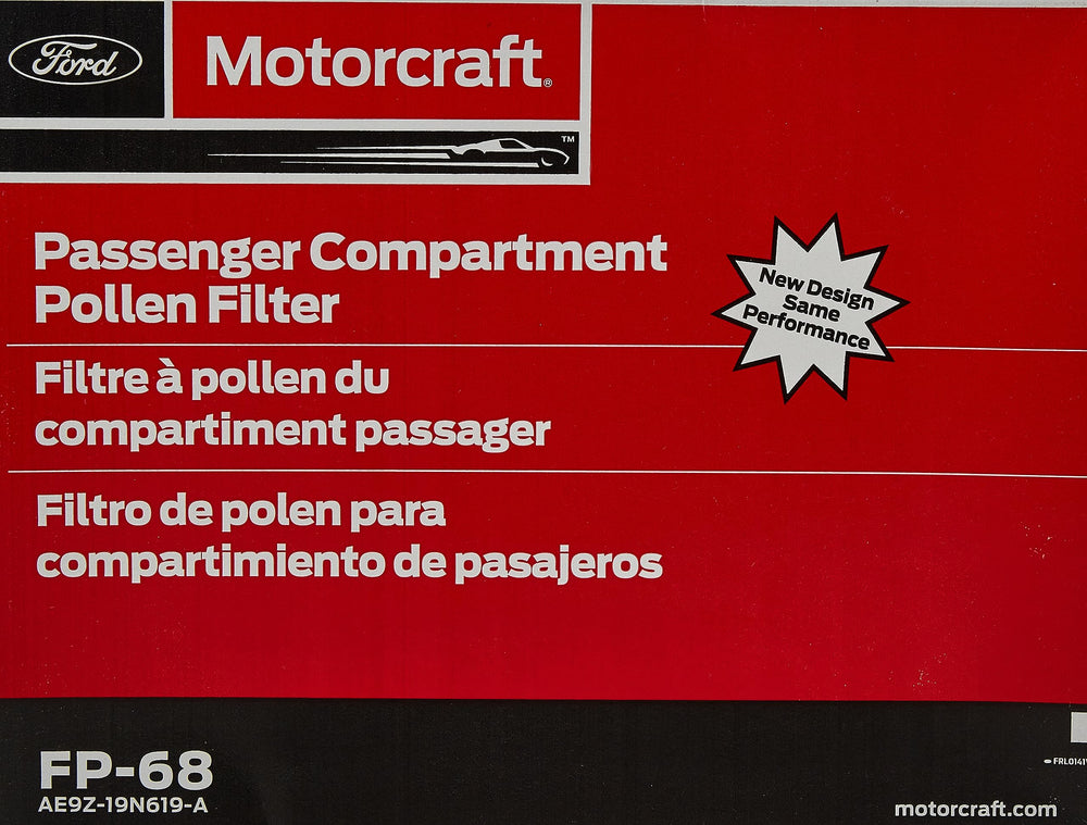 Motorcraft FP-68 in-car view after replacement, showcasing improved airflow.