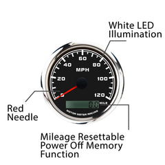 Motor Meter Racing W PRO 52mm volt gauge aids quick battery health checks