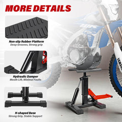 Motoroff hydraulic foot pedal enables quick, controlled lifting