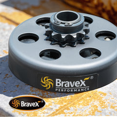 3/4 inch bore supports common powertrains with 3/4 shaft