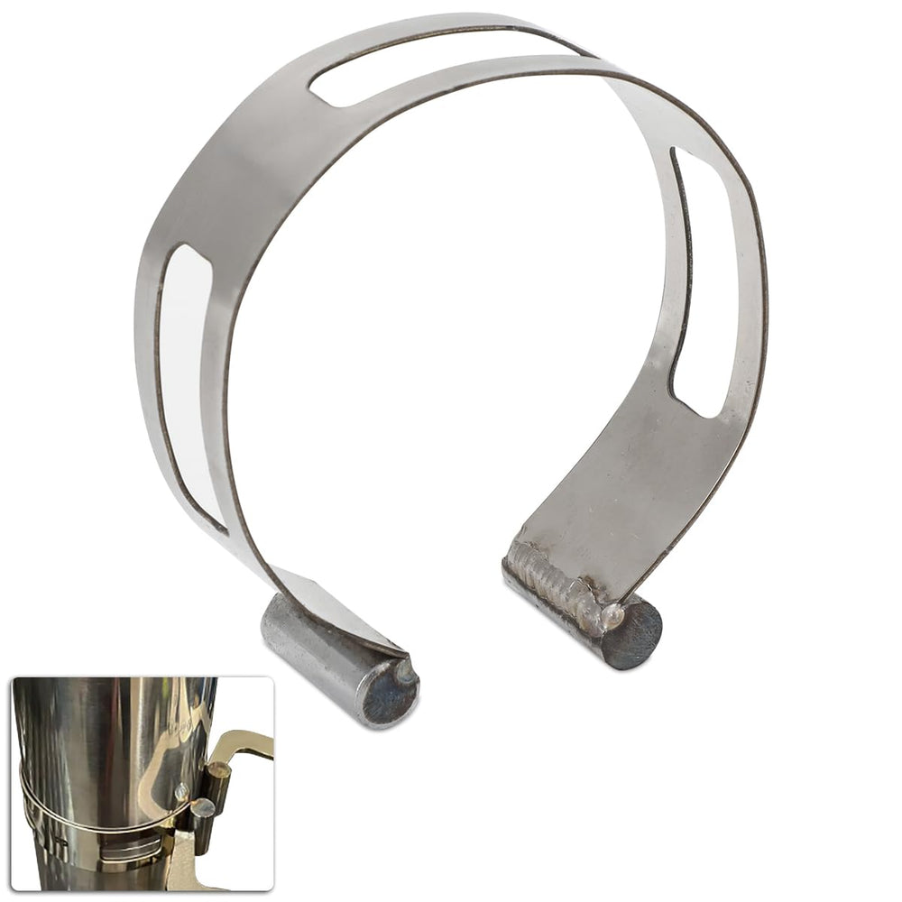 MOTOQUEEN 3-inch stainless exhaust tacking band clamp-on securing parts for precise welding