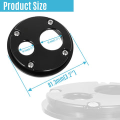 MOTOQUEEN billet aluminum firewall bracket with polished finish for durability.