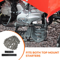 MOTOQUEEN tensioner guides long and short reduce noise and wear.