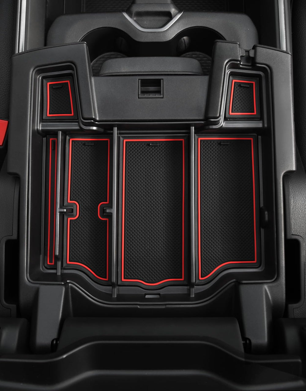 Motrobe dodge ram center console organizer closeup highlights edge quality