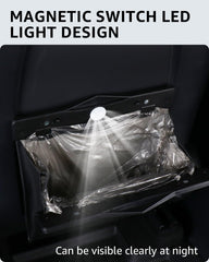 Motrobe Model 3 trash can waterproof faux leather complements interior.