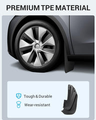 Motrobe winter protection mudflap emphasizes all-weather defense against snow and salt.