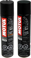 Motul Chain Care Set chain-lube-off-road-spray provides lubrication for off-road and street riding