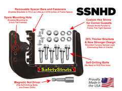 Magnetic Nut Driver in use with SafetyStruts enables quick DIY installation.