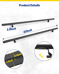 Mountainpeak endcaps and M8 screws included for secure installation.