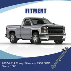 Mountainpeak rear fuel tank crossmember with 2007-2014 GMC Sierra installation.
