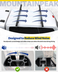 Mountainpeak truck topper roof rack suitable for camper shells and organized gear.