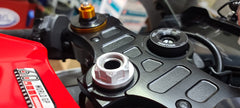 Yamaha R7 fork mounting module compatible with Motomount R7 for phone and camera