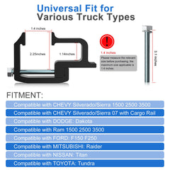 Moveland Chevy Silverado clamps ensuring secure mounting for Chevy trucks.