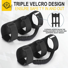 Moveland cobra-weave paracord grip closeup with durable texture.