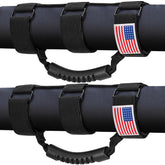 Moveland roll bar grab handle with US flag, front view, easy entry point.
