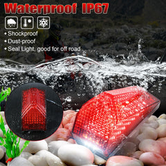 MOVOTOR LED tail light universal-fit mounting holes for easy install.