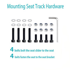 MOYZXC Seat Sliders in a sim racing setup for immersive control access.