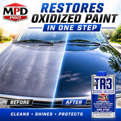 MPD Cobalt Charm TR glossy finish panel demonstrates restored color and luster.