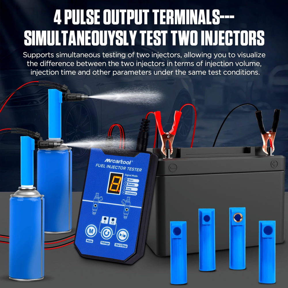 MR CARTOOL eight-pulse-modes allow versatile engine-condition simulations.