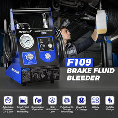 MR CARTOOL F109 control panel for quick, single-operator brake bleeding