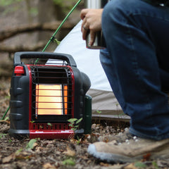 Mr Heater MH9BX tip-over safety prevents accidents in windy or crowded spaces