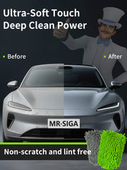 MR.SIGA mitt being machine washed to illustrate reuse and care.