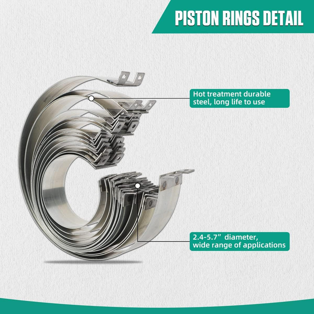 MR CARTOOL 14 piston rings pack for versatile bore sizing