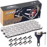 MRELC 420 chain with 132 links shown on a sprocket for reliable power transfer