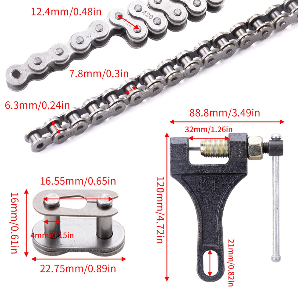 MRELC chain breaker kit ready for quick on-site maintenance and length adjustment