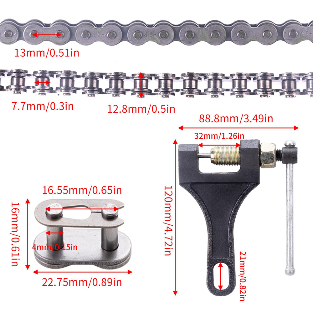 MRELC chain breaker tool for quick on-site maintenance.
