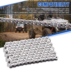 MRELC durable roller chain withstands tough riding conditions