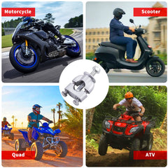 MRELC setup fits 7/8 inch handlebars across motorcycles and scooters.
