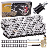 MRELC upgraded 35-chain 140-links for durable mini bike use.