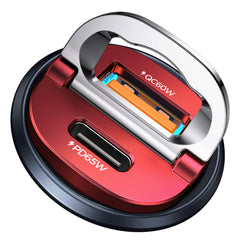 MRGLAS 125W USB-C car charger with all-metal body for durable heat control.