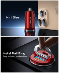 MRGLAS QC60W USB-A port supports rapid charging for other devices.