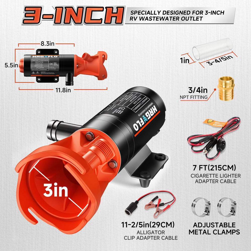 MRGVFLO rinse connection enables fresh water cleaning after pumping