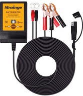 Mroinge MBC015 battery charger with clips for safe battery connection