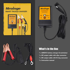 Mroinge MBC015 universal compatibility with 6V and 12V batteries