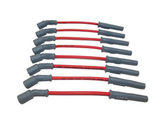 MSD 32829 wire set red closeup shows copper conductor for efficient spark delivery