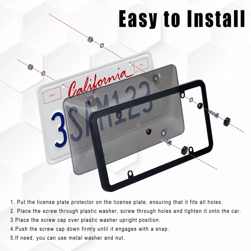 MTABCTY screws caps washers kit ensures complete, tidy mounting