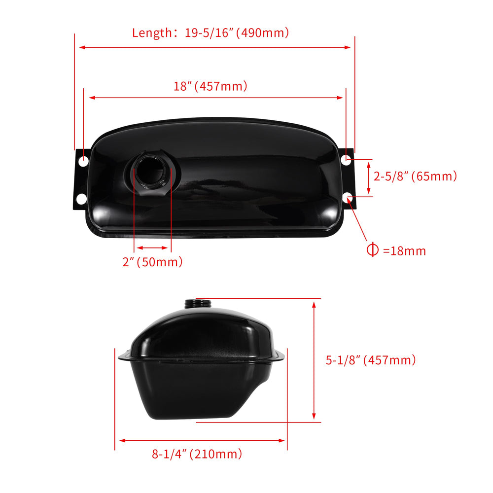 MTATCN gas tank assembly for 150cc go kart ensures durable, long-lasting fuel storage