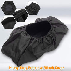 MUAKIOY winch cover easy fit elastic edge secures snugly