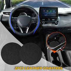 Muamos steering wheel cover fits 14.5–15 inch wheels for a snug grip.