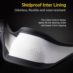 Muamos universal fit for 14.5-15 inch steering wheels.