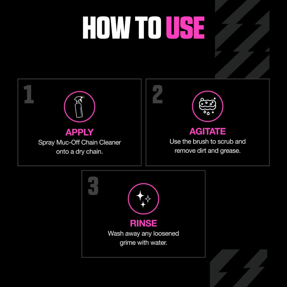 Muc-Off Brush uses durable bristles for repeated bike cleaning sessions.