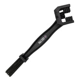 Muc-Off Motorcycle Chain Brush with multi-faceted head cleans three chain sides for thorough coverage.