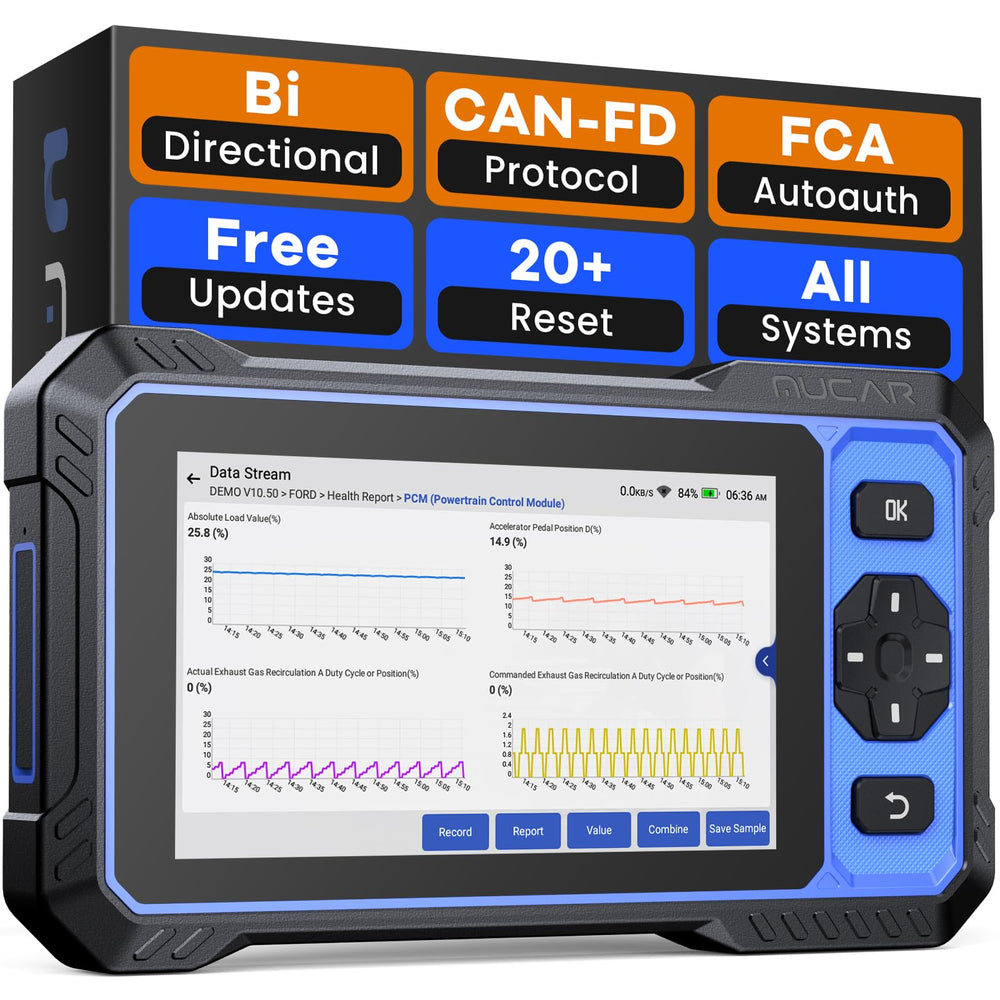 MUCAR 682 bidirectional scanner front view for workshop use