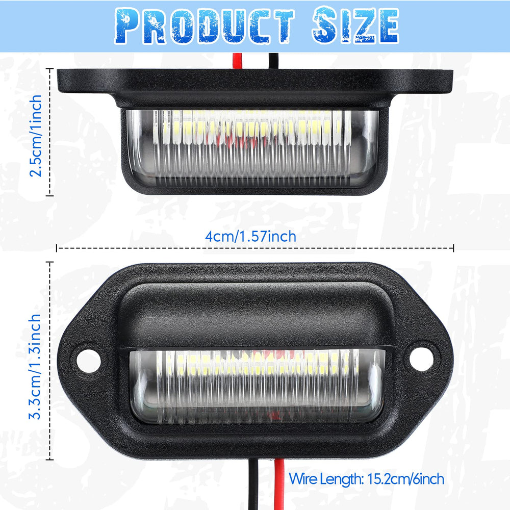 Mudder license light mounted on a truck for nighttime clarity
