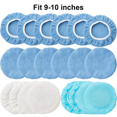 Mudder microfiber polishing bonnet with soft surface for safe wax removal